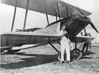 Howard in front of his first aircraft. (Courtesy John Turgyan)